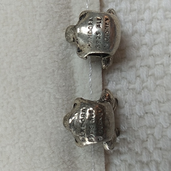 Vintage 925 Sterling Silver Pandora Minnie & Mickey Mouse - Picture 6 of 6